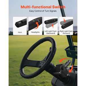 Kit Luci LED 12V Omologato per Circolazione Stradale per Golf Cart: Fari, Luci Posteriori, Indicatori di Direzione, Luci di Emergenza e Cablaggio - Product Image 3