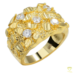 Hip Hop Moissanite Diamond Cluster <b>Ring</b> Gold Plated Iced Out Statement Jewelry Luxury <b>Ring</b> For <b>Men</b> Women - Product Image 6