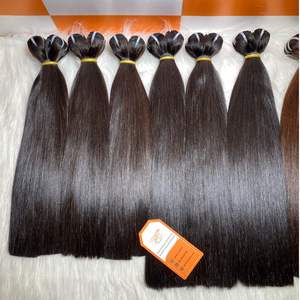 Cheveux raides en os de bonne qualité Extensions de vrais cheveux humains soyeux très miroirs de donateurs vietnamiens - Product Image 2