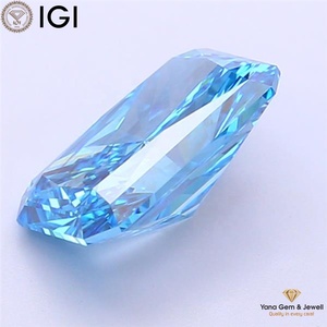 เพชรทรงเรเดียนท์ 3.00 กะรัต สีฟ้าแฟนซีวิวิด ความใสระดับ VS2 ผลิตด้วยวิธี CVD พร้อมใบรับรอง IGI ออกแบบแหวนของคุณเอง - Product Image 5