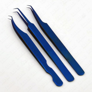 Professional Russian Volume Eyelash Tweezers Custom Logo Stainless Steel Diamond Grip Fiber Lash Extension <b>Tools</b> - Product Image 3