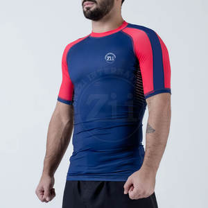 Camisetas de Compresión de Manga Corta para Hombre Hechas en Pakistán, Transpirables, Ligeras, Tallas Grandes, Spandex/Poliéster, Venta al Por Mayor, Económicas - Product Image 2