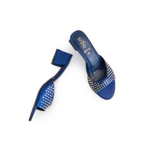 Azul FN7934 Sandalias de tacón Zapatilla elegante con diseño intrincado - Product Image 1
