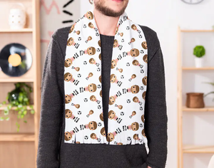 Écharpe longue élégante personnalisée imprimée, effet soie, hijab tendance, châle, marque privée, fabricant de textiles sur mesure OEM ODM - Product Image 2