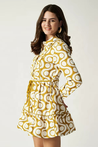 Vestido de diseño de moda 100% algodón con estampado floral, vestidos largos para mujer, fabricante OEM, vestido informal de verano para mujer, precio al por mayor - Product Image 6