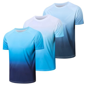 Men's Solid Color Quick Dry Training <b>T</b> <b>Shirt</b> Compression MMA BJJ <b>Rush</b> Guard Anti-UV UPF50 Short Sleeve Breathable - Product Image 1