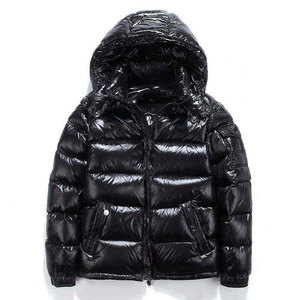 Premium Insulated Breathable Embroidered Vintage Hooded Unisex Puffer <b>Jackets</b> Cold Weather Solid Color Denim Outerwear Outdoor - Product Image 1