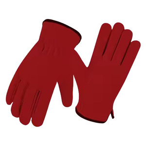 Gants de sécurité industriels robustes en cuir de vachette véritable blanc JNM SAFETY de qualité supérieure, 7 oz, élastiques, pour chauffeurs de camions - Product Image 2