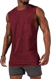 เสื้อกล้ามออกกำลังกายผู้ชายคุณภาพสูง OEM ตัดเย็บอย่างดี น้ำหนักเบา ระบายอากาศได้ดี เสื้อกล้ามแบบสตริงเกอร์สั่งทำพิเศษสำหรับวิ่งและฟิตเนส เสื้อกล้ามสุดเท่ - Product Image 4