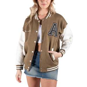 Blouson de baseball matelassé à capuche chauffant pour homme, style universitaire, décontracté, streetwear, avec logo personnalisé, collection hiver 2026 – Vente en gros - Product Image 1