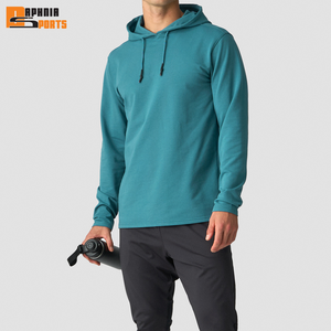 Sudadera con Capucha Ligera Premium para Hombre, Color Liso, Estilo Urbano, con Logotipo Personalizado, Unisex, Informal - Product Image 4