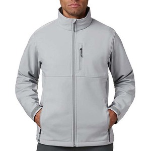 Casual Style OEM ODM Coated <b>Canvas</b> Stand Zipper <b>Jackets</b> Softshell Custom Logo <b>Men</b> Sports <b>Jackets</b> Windproof Waterproof Outdoor - Product Image 1