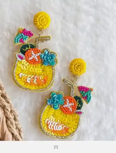 Nouveaux Bijoux Perles Vintage Légers Faits Main en Coton Perlé Personnalisés Clous Classiques pour Femmes Vente Chaude Style Bohème Original Vente en Gros - Product Image 4