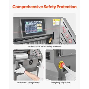 Taglierina Elettrica per Carta con Larghezza di Taglio 17,99 Pollici, Spessore di Taglio 2,28 Pollici, Macchina Programmabile in Metallo per Tagliare Carta da 2,28 Pollici - Product Image 5