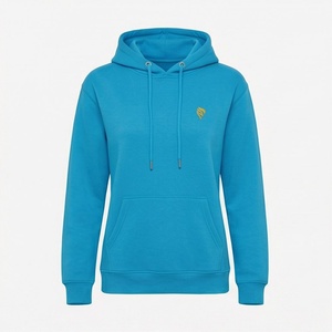 Sweat-shirt à capuche uni pour femme en molleton de coton respirant, chaud pour l'hiver, vêtement décontracté, logo personnalisé, haute qualité - Product Image 1