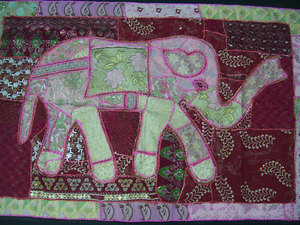 Handcrafted Kambalia Embroidery <b>Table</b> Cloth Decorative and Protective <b>Table</b> <b>Runner</b> Cover Traditional Indian Textile - Product Image 3