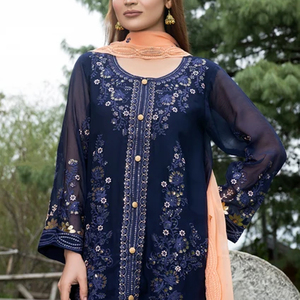 Shalwar Kameez Pakistani 3 Piece Ladies Dress Digital Printed Suit For Wholesale In Adult Size - Product Image 4