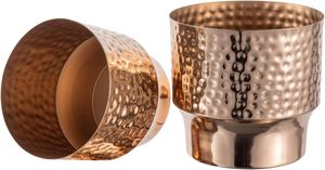 Pot de fleurs en cuivre martelé, pot de plantes d'intérieur en cuivre, pot de fleurs décoratif en cuivre, pot de jardin en cuivre, pot en métal - Product Image 2