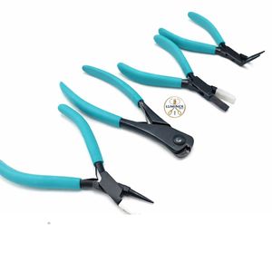 Ensemble de 4 pinces pour la fabrication de bijoux, pinces noires avec poignée verte - Product Image 4