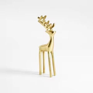 Décoration de renne en métal rustique, figurine de Noël faite à la main pour la décoration de la maison et de la table - Product Image 4