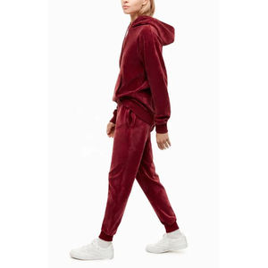 Ensemble de survêtement décontracté pour femme en coton 100% durable, tricot uni, pour la remise en forme, le yoga, la course à pied et l'exercice - Product Image 2