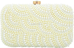 Bolso de mano de lujo personalizado OEM ODM, unisex, rectangular, multicolor, con cuentas de perlas, hecho a mano, para novias, fiestas de noche, bodas, moderno - Product Image 2