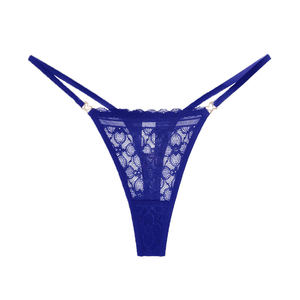 Tanga Sexy de Encaje para Mujer Estilo Salvaje, Ropa Interior de Talle Bajo con Cobertura Mínima, Venta al por Mayor - Product Image 3
