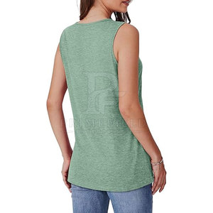Camiseta sin Mangas Informal para Mujer, Verano, Ecológica, Transpirable, Spandex/Poliéster, Uso en Exteriores, Alta Calidad, Venta Caliente, Gimnasio, Última Moda - Product Image 6