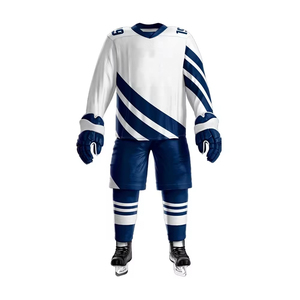 Customized 100% Polyester Sublimated Ice Hockey Practice Jersey High Quality with Logo Printed Ice hockey uniform - Product Image 3