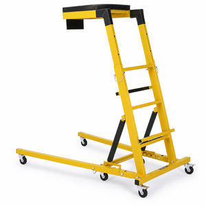 Escalera Móvil para Automóviles, Plegable, Altura Ajustable, Capacidad 400 Libras, con Ruedas Giratorias Portátiles GAPGAR035 - Product Image 1