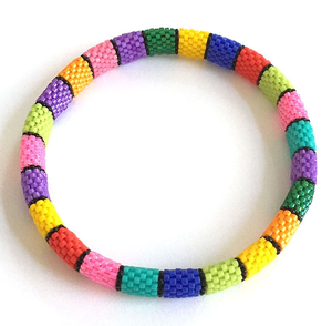 New <b>Cute</b> Fashion Jewelry Premium Quality Unisex Glass Beads Cuff <b>Bracelet</b> Handmade Sustainable by HF CRAFTS - Product Image 5