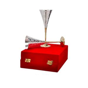 แก้วทองเหลืองแท้หนาพิเศษ ถ้วยทองเหลืองแท้คุณภาพสูง แก้วไวน์พรีเมียม แก้วน้ำทรงสูงสำหรับดื่มน้ำ ถ้วยรอยัลชาลิส - Product Image 5