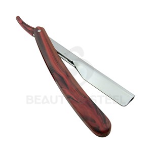Navaja de Afeitar Plegable Ligera con Acabado en Madera Roja, de un Solo Filo, para Barba y Cuello Perfectos - Product Image 2