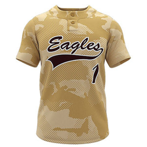 Camisetas de Béisbol Personalizadas Más Vendidas, Ropa Deportiva, Camisetas de Béisbol de Dos Botones a Bajo Precio - Product Image 1