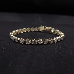 Pulsera de Diamantes de Lujo de 13.17 CT, Oro Sólido de 14K, Certificación IGI, 6.5 Pulgadas, Joyería Fina, Regalo de Alta Calidad, Unisex - Product Image 1