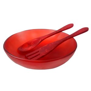Resin salad Bowl with Salad <b>Server</b> for Summer Dining tableware home decoration and new design and best colors available - Product Image 2
