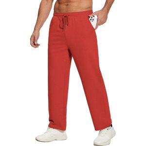 Pantalon de jogging ample et décontracté pour homme, coupe droite, 100 % coton, style streetwear, vente en gros - Product Image 2