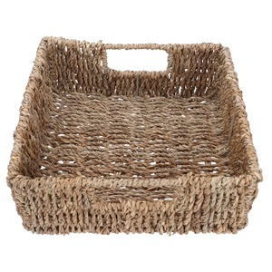 <b>Square</b> seagrass <b>basket</b> with attached handle Handmade Storage <b>Basket</b> Wholesale eco-friendly Made Viet Nam - Product Image 2