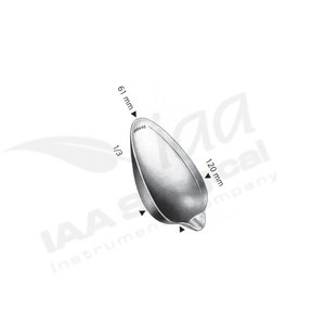 Ensemble d'instruments chirurgicaux professionnels en acier inoxydable de classe I : Spatules abdominales, dépresseurs intestinaux et cuillères à sang manuelles - Product Image 3