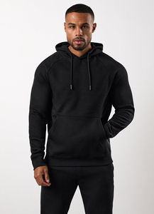 Sweat à capuche pour homme, tissu technique de qualité supérieure, 65% coton, 35% [matière technique], coupe ajustée, doublure lisse, poches cachées - Product Image 3