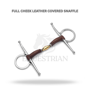 Bocado de cuero para caballo con cubierta completa de cuero para entrenamiento y control en la equitación - Product Image 2