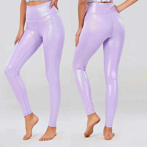 2026 Latest Design Women Mid Waist Cotton/Bamboo Fiber Breathable Knee-<b>Length</b> Gym Tight Fitness Running Leggings Sale OEM - Product Image 3