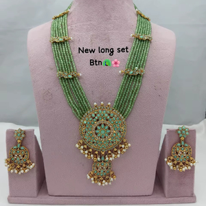 High Quality Traditional South Indian Ethnic Brass Bridal <b>Set</b> Zircon Flower Design Rose Gold Plated Party Anniversary Gift - Product Image 1