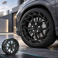 Jantes forgées à rayons multiples 18-22 pouces, finition noir brillant avec accents usinés VIW-178 pour BMW Audi Mercedes-Benz