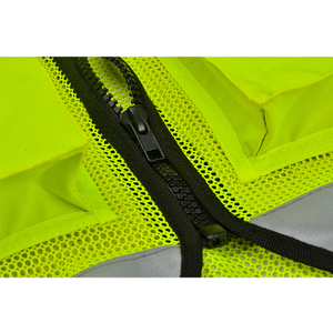 High Visibility Safety <b>Vest</b> Reflective Mesh <b>Utility</b> <b>Vest</b> with Pockets for Adults Unisex Workwear Apparel - Product Image 5