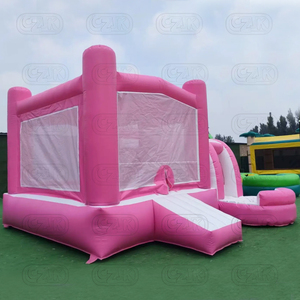 Hot nhỏ <span class=keywords><strong>Inflatable</strong></span> rắn màu hồng vàng Công chúa nhảy lâu đài bouncy nhà trả lại <span class=keywords><strong>Combo</strong></span> - Product Image 5