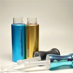 Bouteille d'eau vide professionnelle en aluminium argenté de 80 ml et 250 ml avec pulvérisation continue – Vaporisateur à fine brume pour coiffeur, barbier, salon - Product Image 4