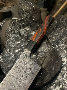 Damascus Steel Chef <b>Knife</b> Premium Handcrafted <b>Kitchen</b> Utility <b>Knife</b> Razor <b>Sharp</b> Pattern Steel Blade Wooden Handle Wholesale - Product Image 6