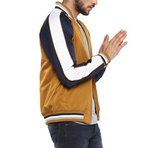 Chaqueta Bomber Extra Grande para Hombre, Ligera, con Cuello Acanalado, Estilo Urbano Informal, Proveedor Mayorista con MOQ Bajo - Product Image 5