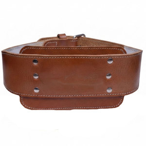 Custom Logo Genuine Leather Unisex Dipping Belt Professional Weightlifting Gear Adjustable <b>Chain</b> Enhanced Support Stability Belt - Product Image 3